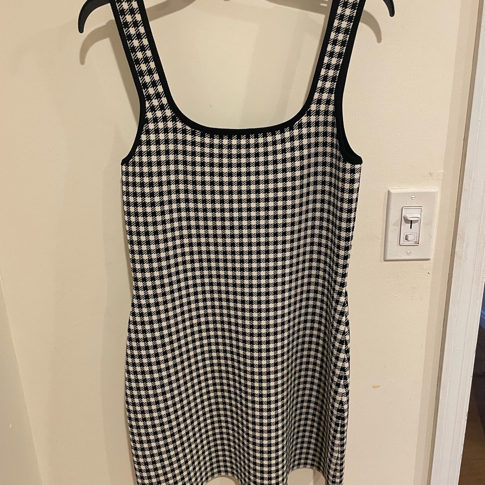 PARIS ATELIER & OTHER STORIES CHECKERED DRESS